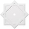 Ekena Millwork Axel Architectural Grade PVC Contemporary Ceiling Medallion, 40"OD x 3"ID x 22 1/4"C x 1"P CMP40AL-03000 - alternate 1